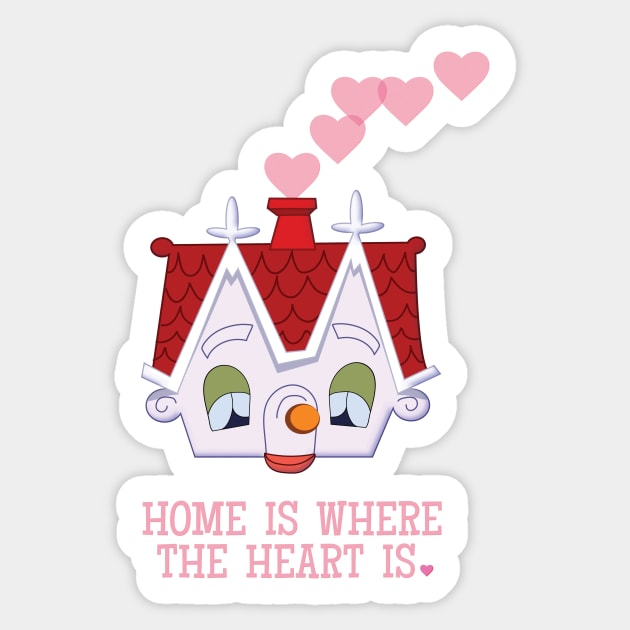 Home is Where the Heart is Sticker by Heyday Threads